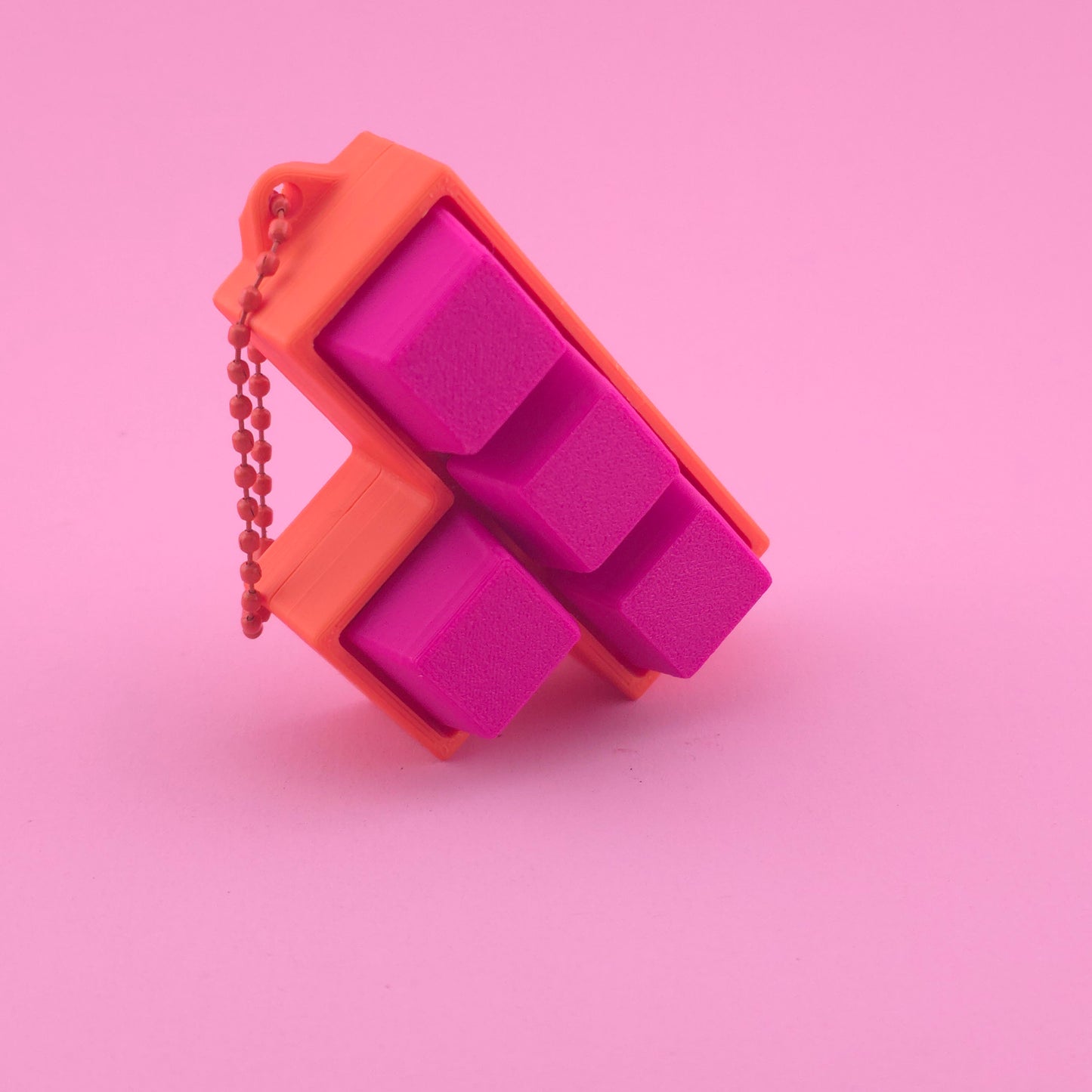 Fidget Clicker, Keyboard Clicker Orange & Pink