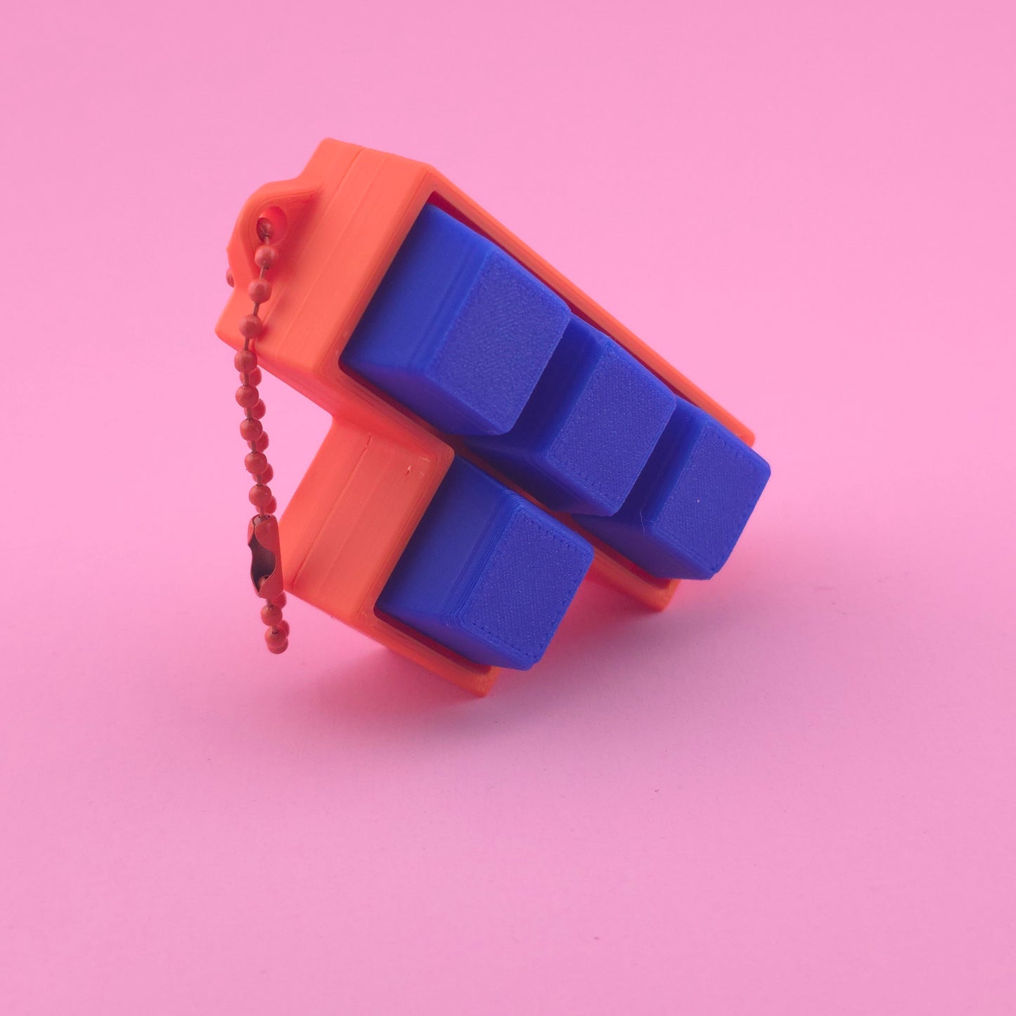 Fidget Clicker, Keyboard Clicker - Orange & Blue