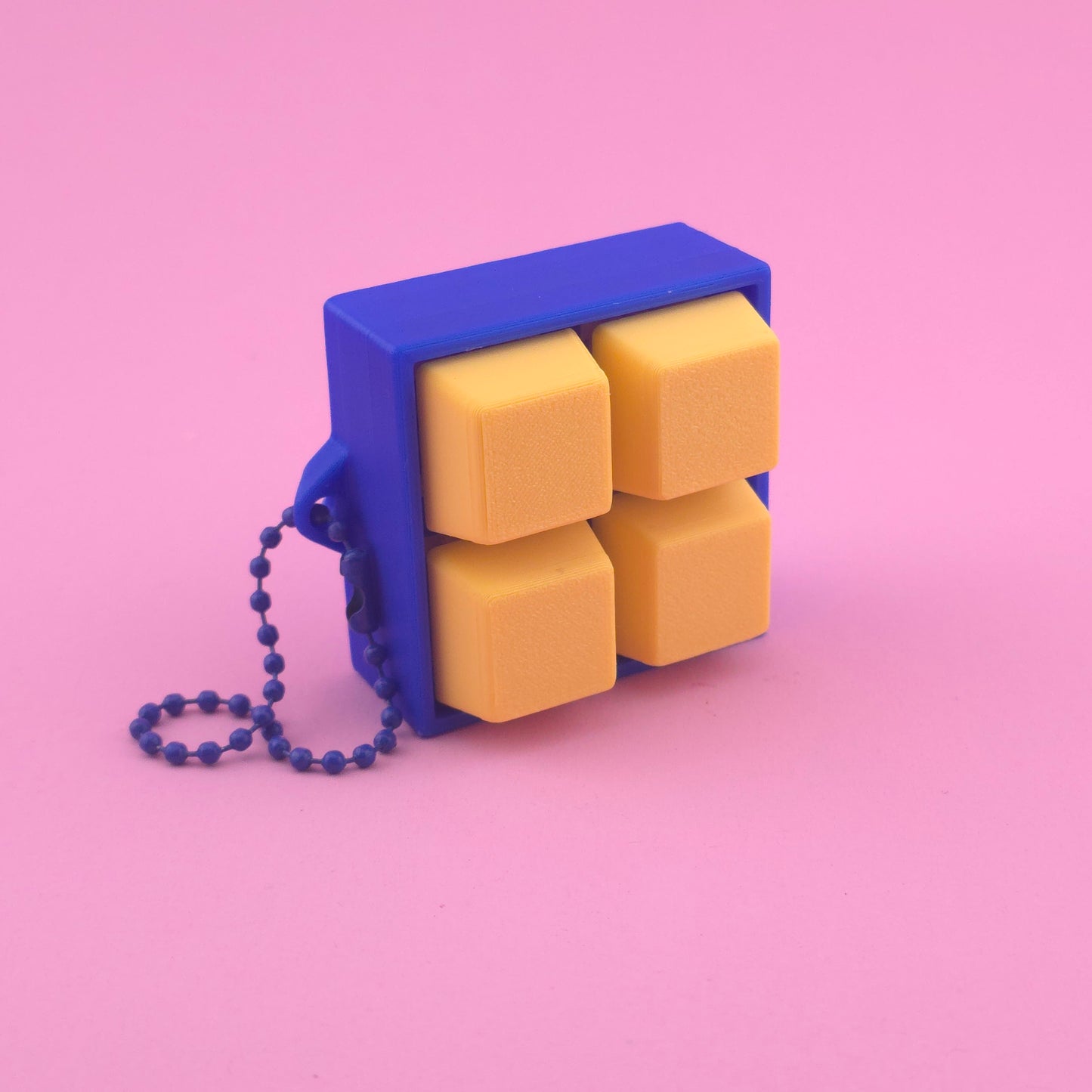 Fidget Clicker, Keyboard Clicker - Blue & Yellow