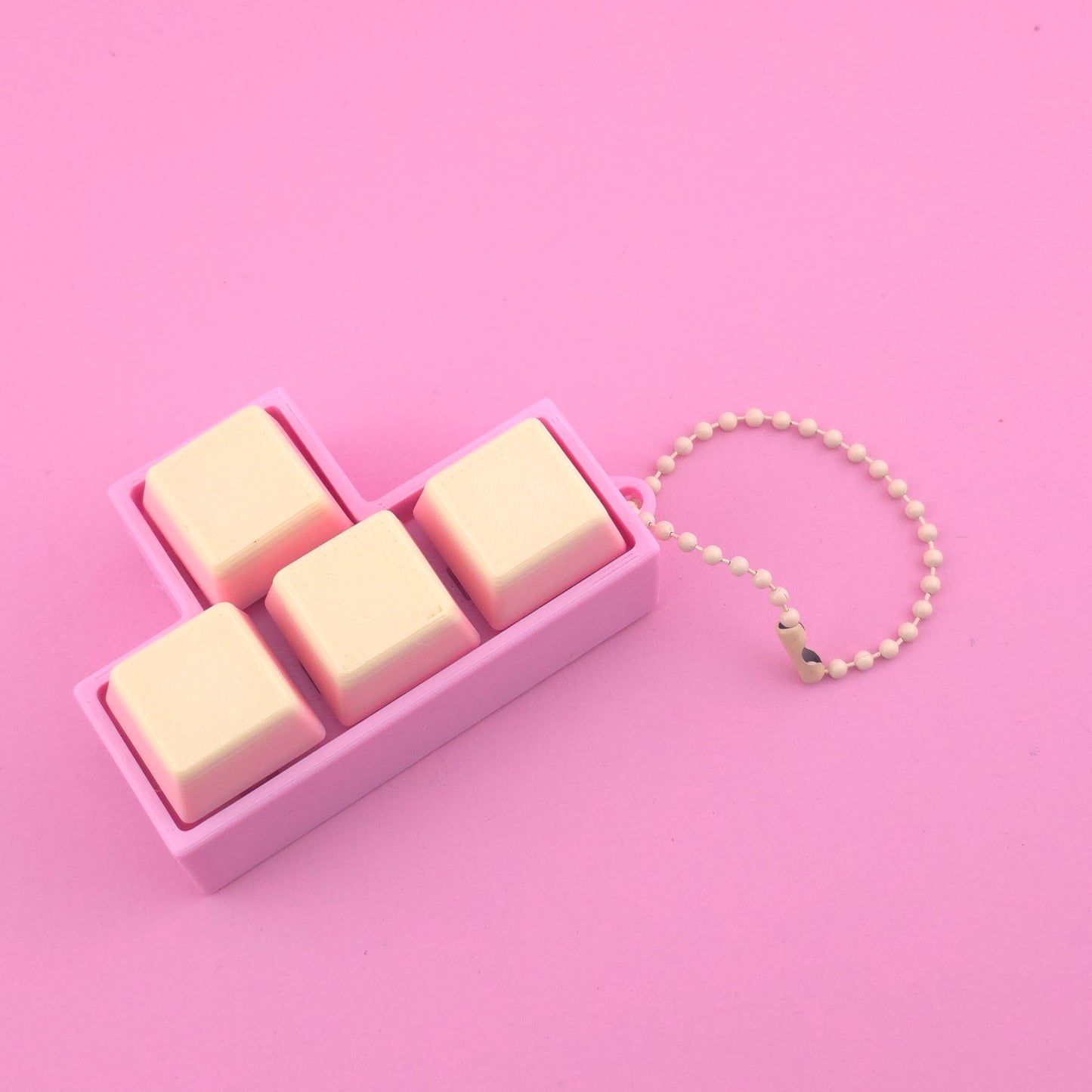 Fidget Clicker, Keyboard Clicker - Pink, Yellow & Orange