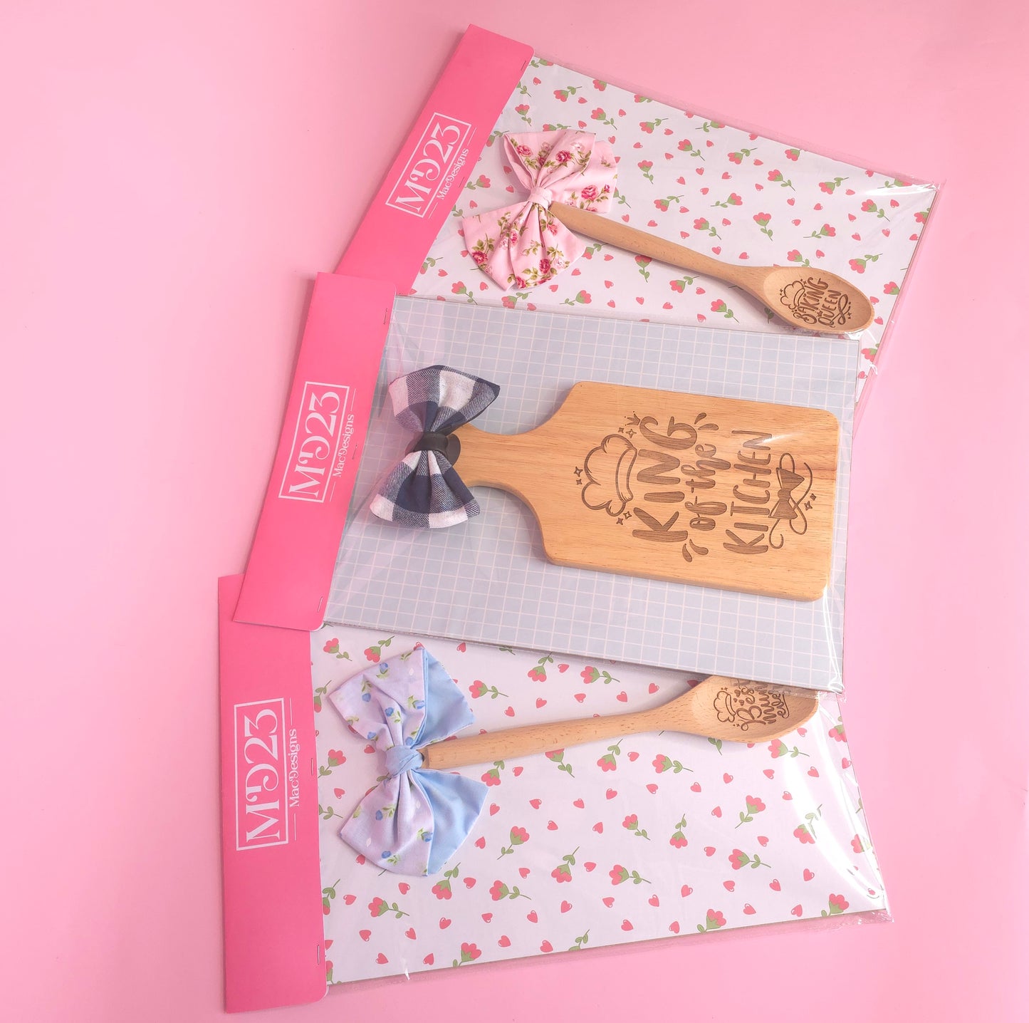 One White & Red Cherry Bow Best Nan Ever - Decorative Wooden Spoon