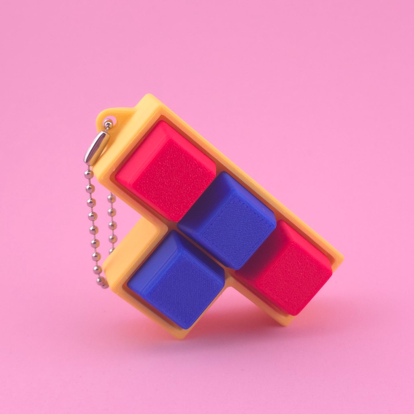 Fidget Clicker, Keyboard Clicker - Yellow, Blue and Red