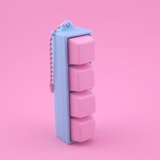 Fidget Clicker, Keyboard Clicker - Blue & Pink