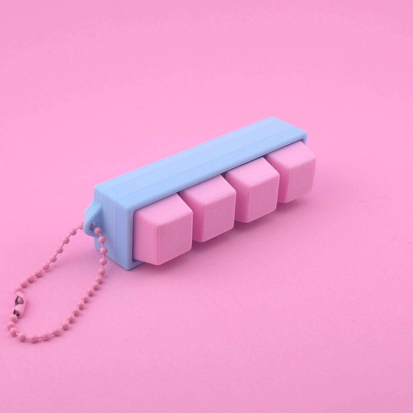 Fidget Clicker, Keyboard Clicker - Blue & Pink