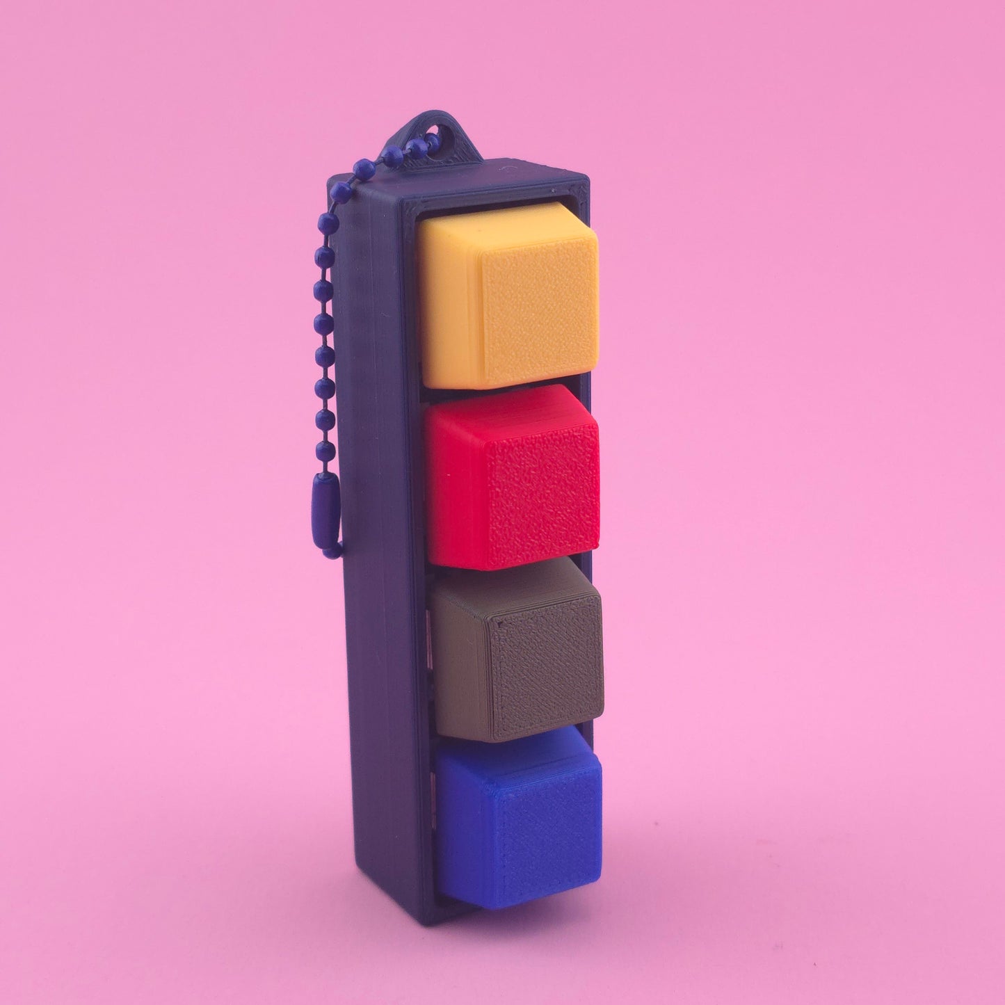 Fidget Clicker, Keyboard Clicker - Blue, Red, Green, Yellow and Dark Blue