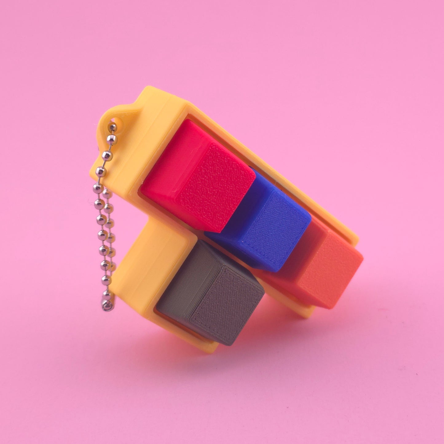 Fidget Clicker, Keyboard Clicker - Yellow Multi