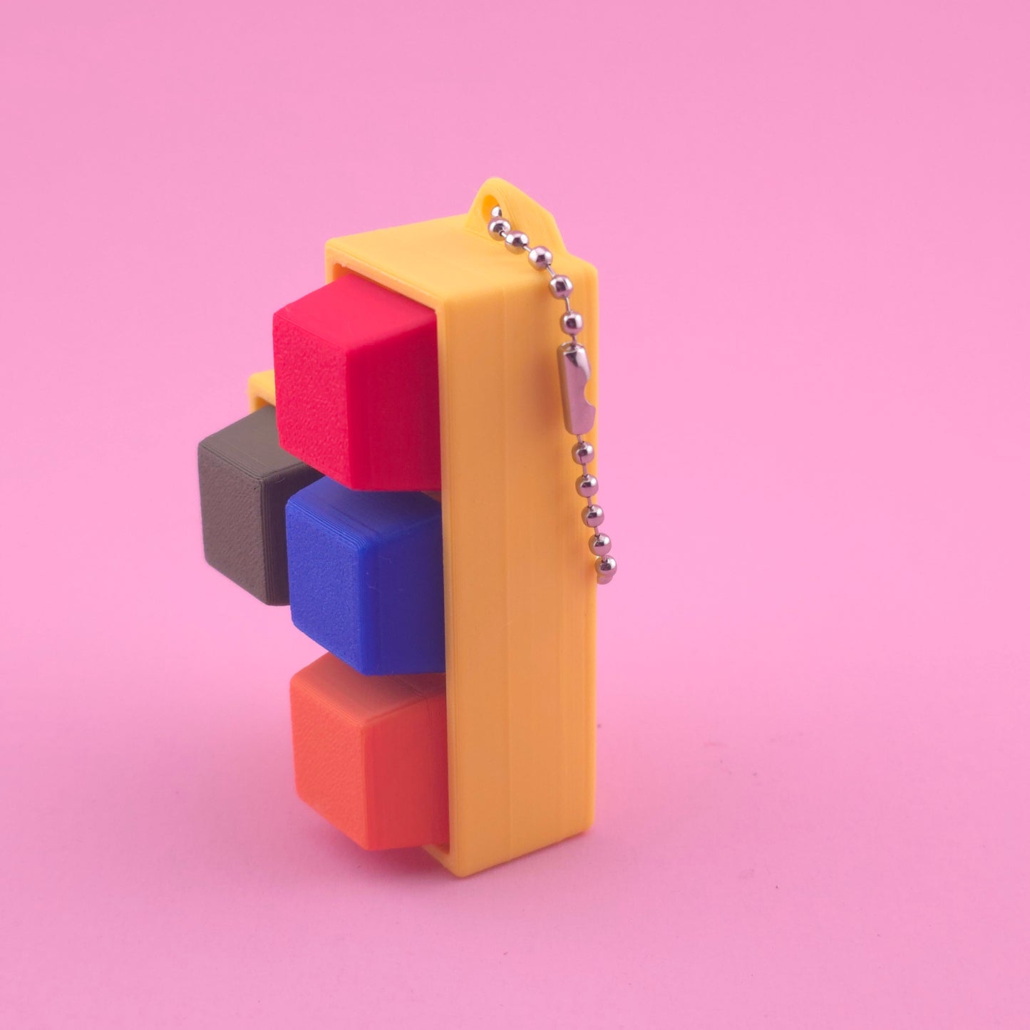 Fidget Clicker, Keyboard Clicker - Yellow Multi