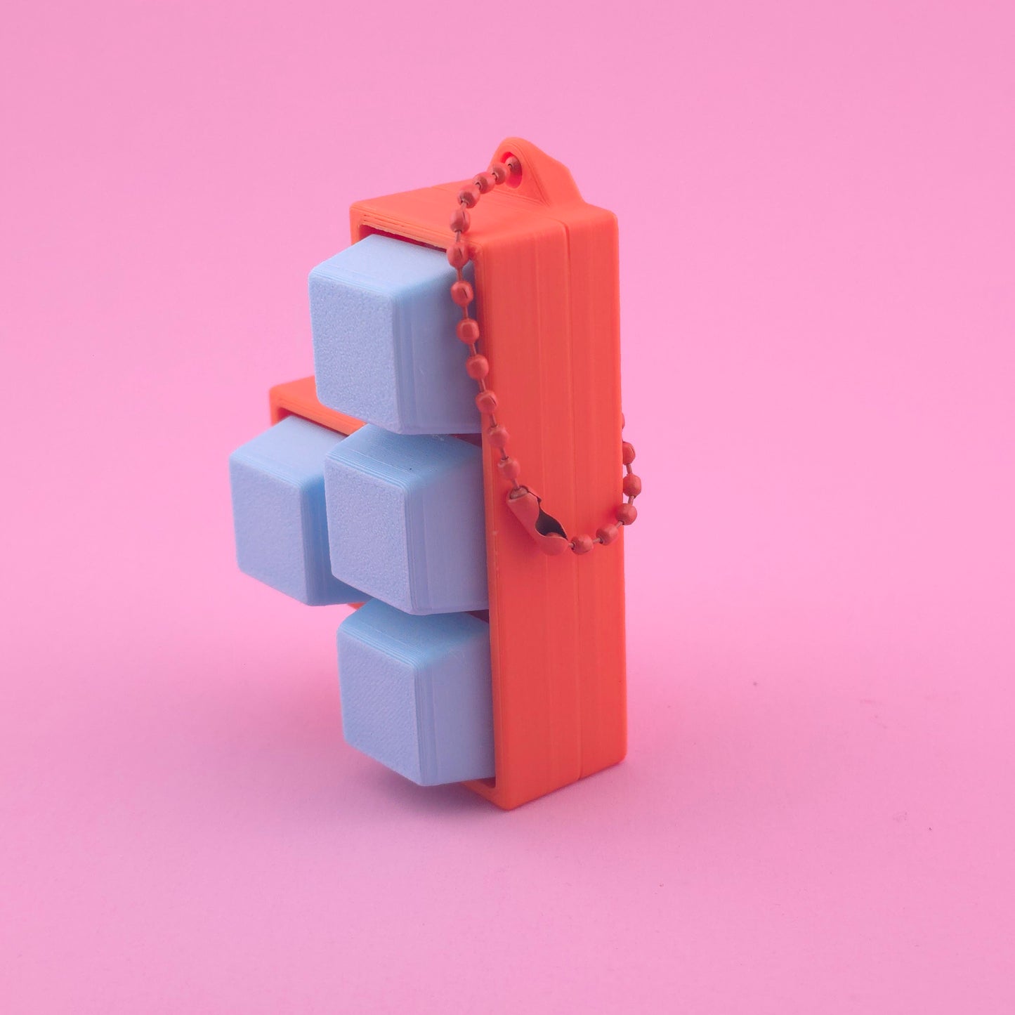 Fidget Clicker, Keyboard Clicker - Orange & Blue
