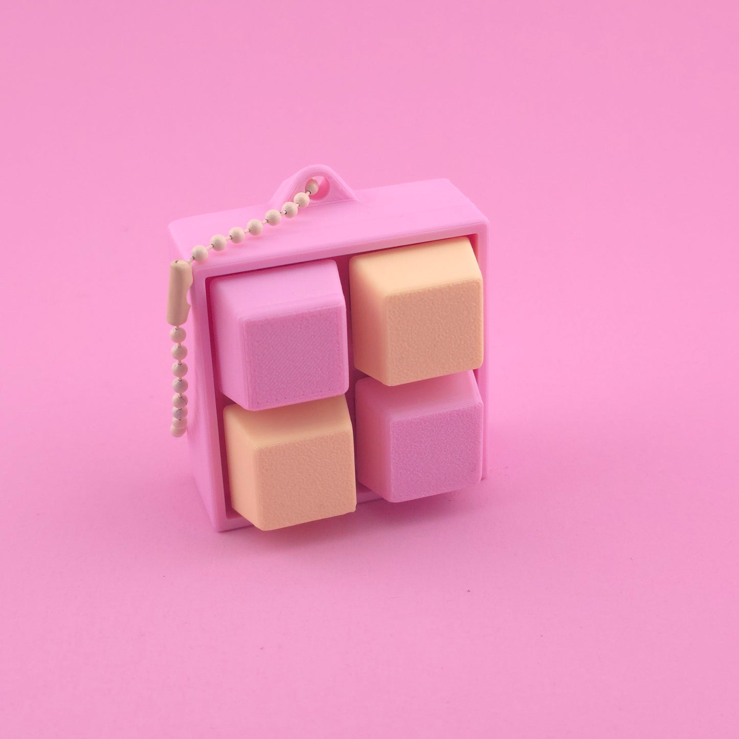 Fidget Clicker, Keyboard Clicker - Yellow & Pink
