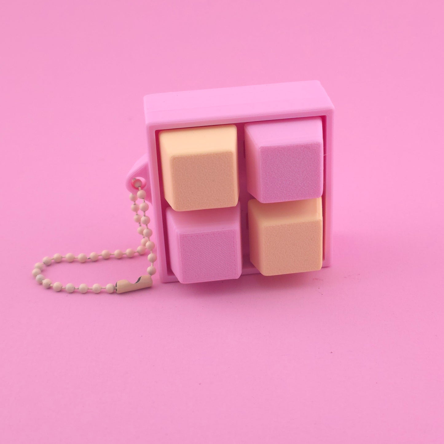 Fidget Clicker, Keyboard Clicker - Yellow & Pink