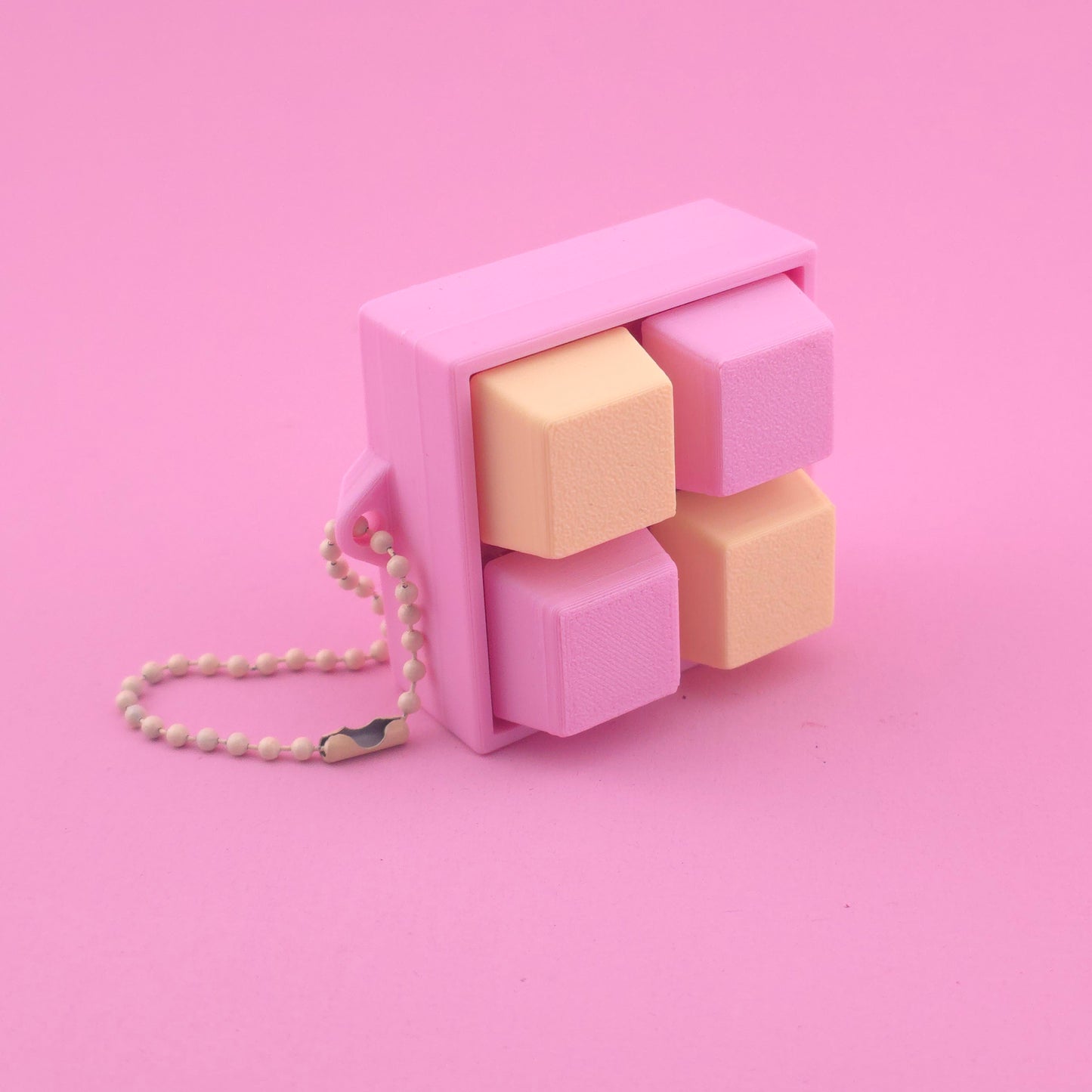 Fidget Clicker, Keyboard Clicker - Yellow & Pink
