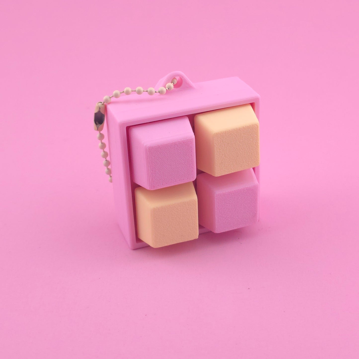 Fidget Clicker, Keyboard Clicker - Yellow & Pink