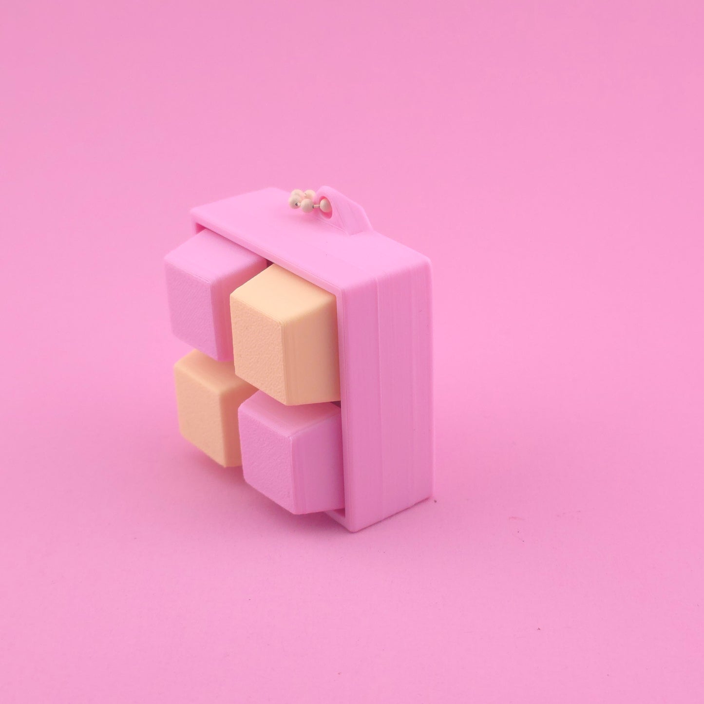 Fidget Clicker, Keyboard Clicker - Yellow & Pink