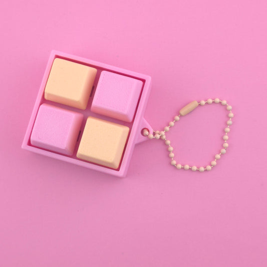 Fidget Clicker, Keyboard Clicker - Yellow & Pink