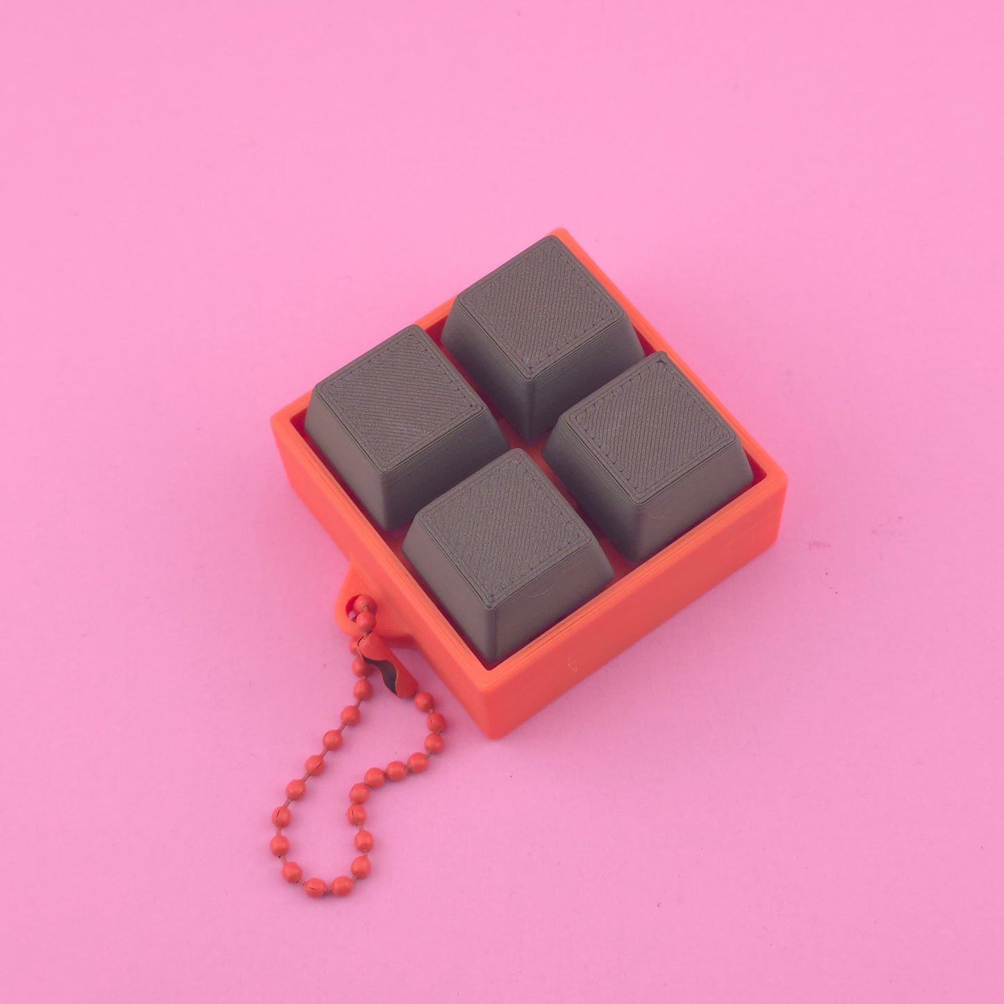 Fidget Clicker, Keyboard Clicker - Orange & Green