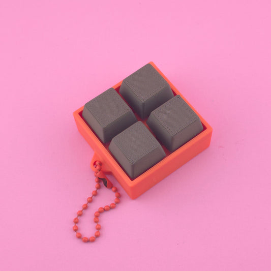 Fidget Clicker, Keyboard Clicker - Orange & Green
