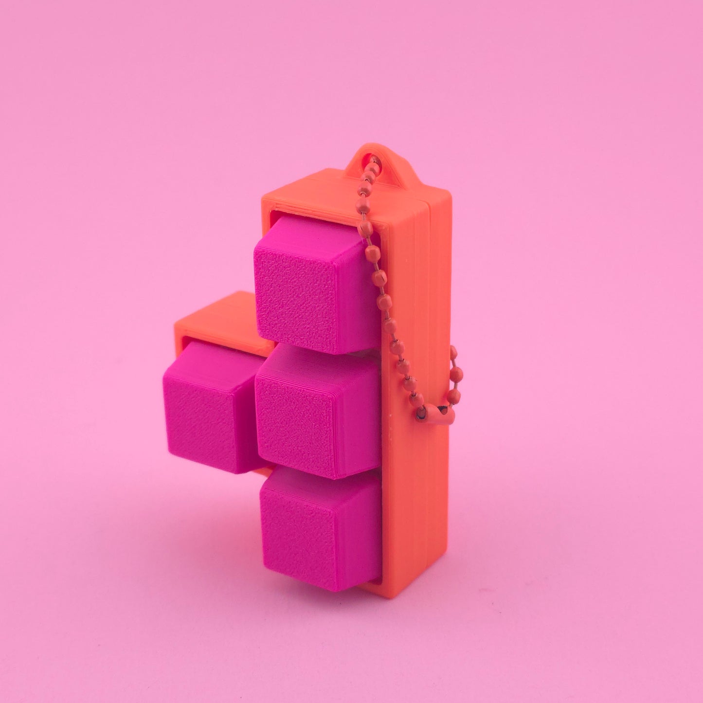 Fidget Clicker, Keyboard Clicker Orange & Pink