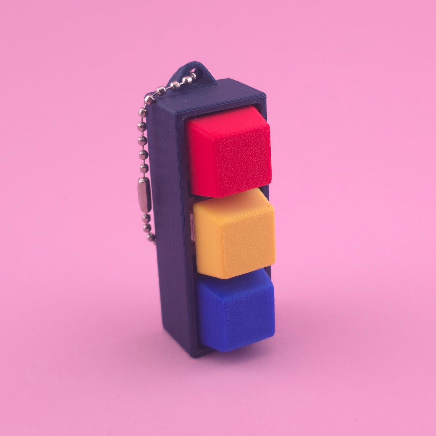 Fidget Clicker, Keyboard Clicker - Blue Multi Coloured