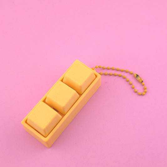Fidget Clicker, Keyboard Clicker - Yellow