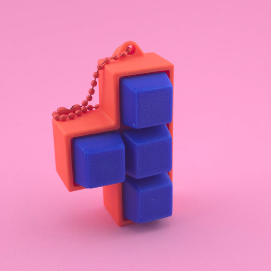 Fidget Clicker, Keyboard Clicker - Orange & Blue