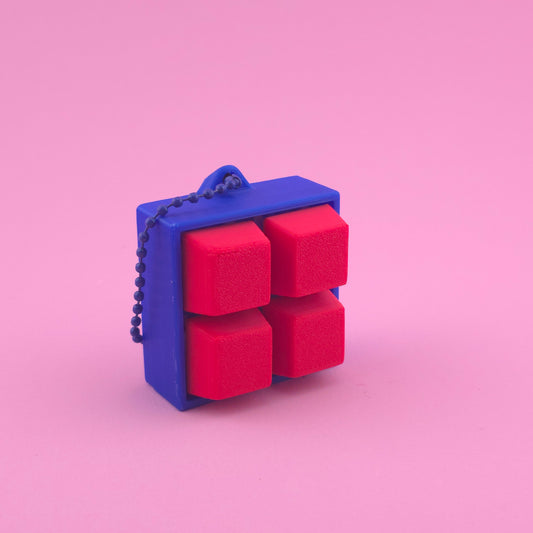 Fidget Clicker, Keyboard Clicker - Blue & Red