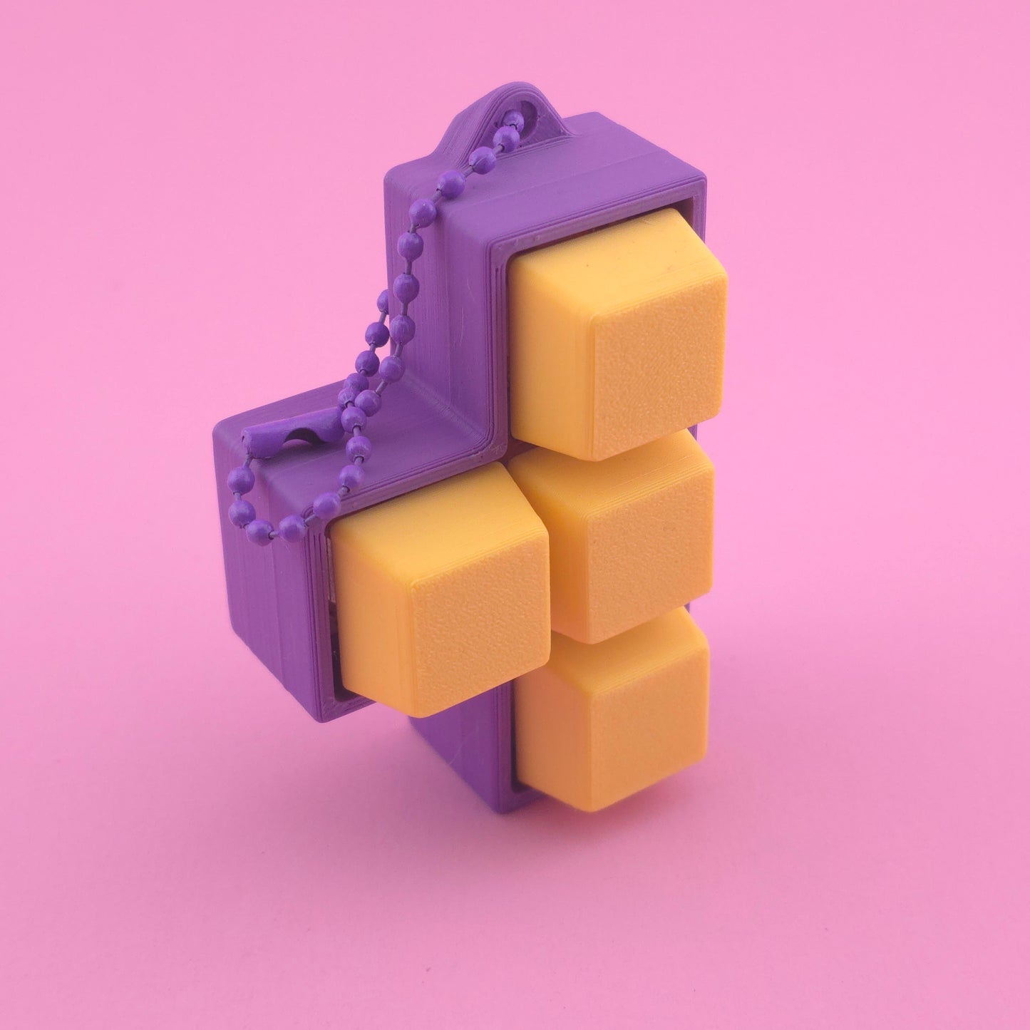 Fidget Clicker, Keyboard Clicker - Purple & Yellow