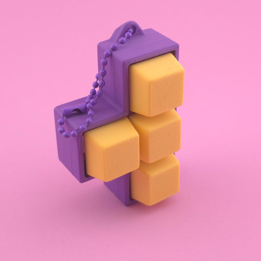 Fidget Clicker, Keyboard Clicker - Purple & Yellow