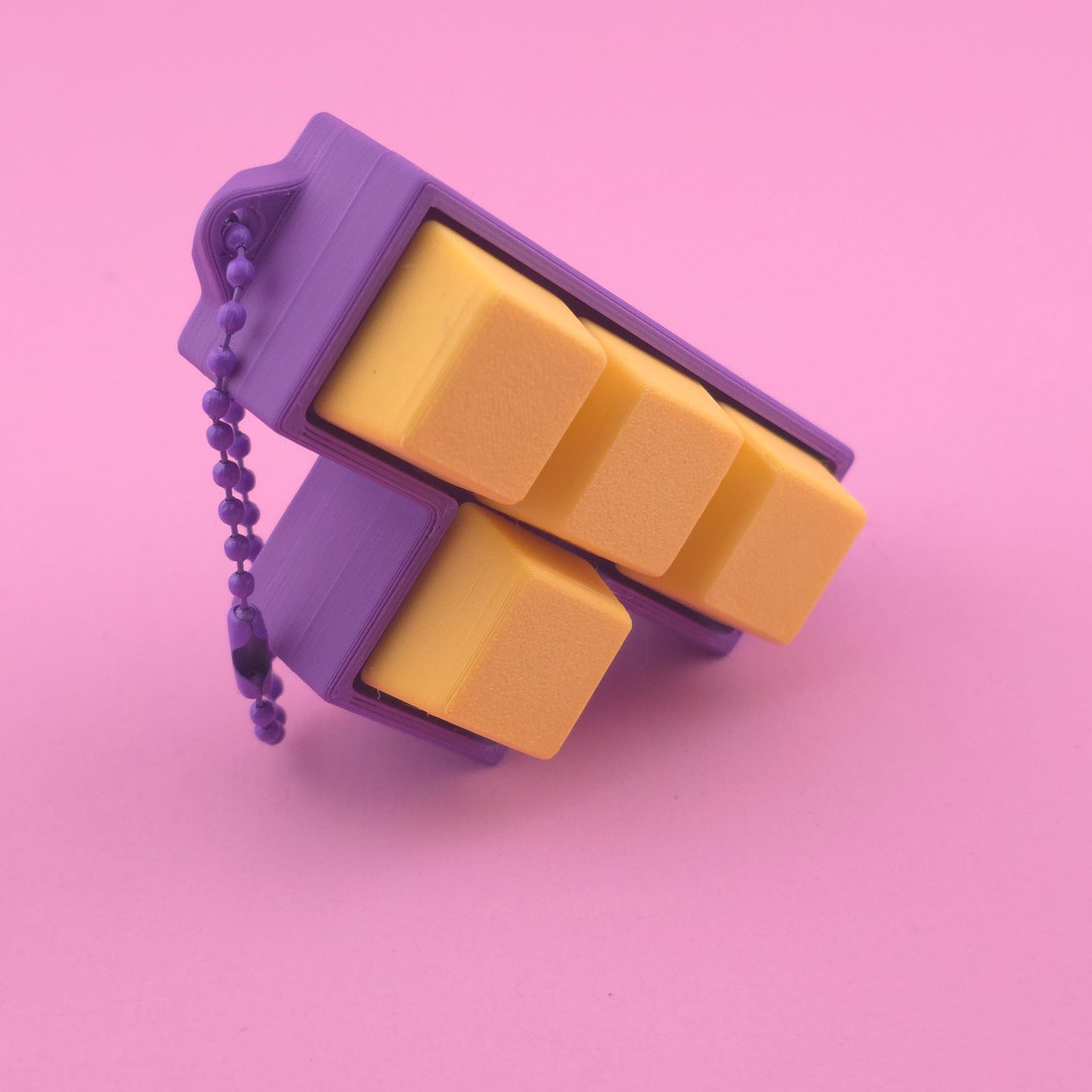 Fidget Clicker, Keyboard Clicker - Purple & Yellow