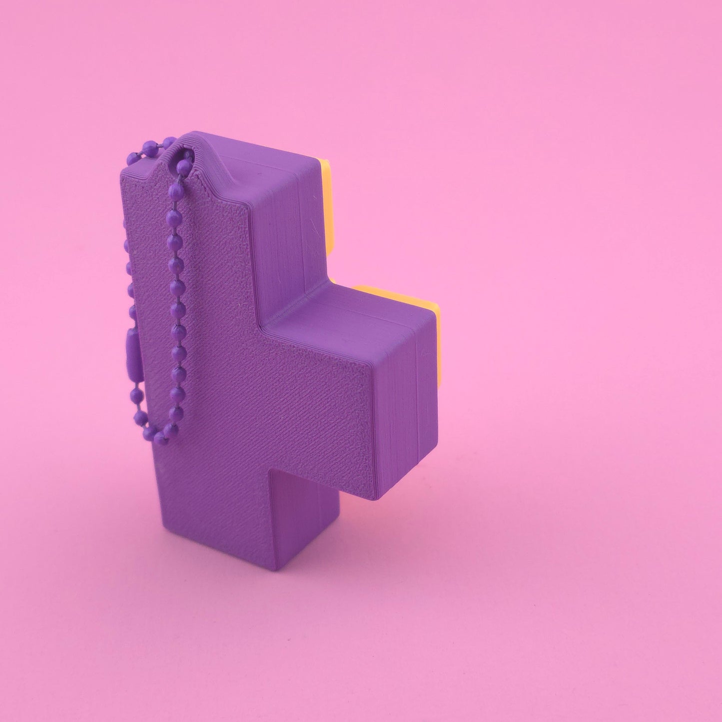 Fidget Clicker, Keyboard Clicker - Purple & Yellow