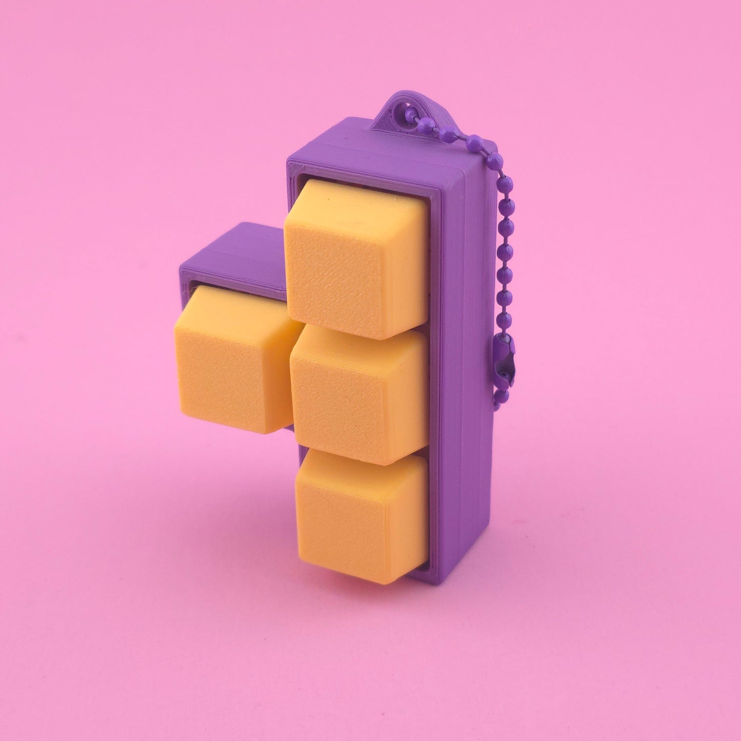 Fidget Clicker, Keyboard Clicker - Purple & Yellow