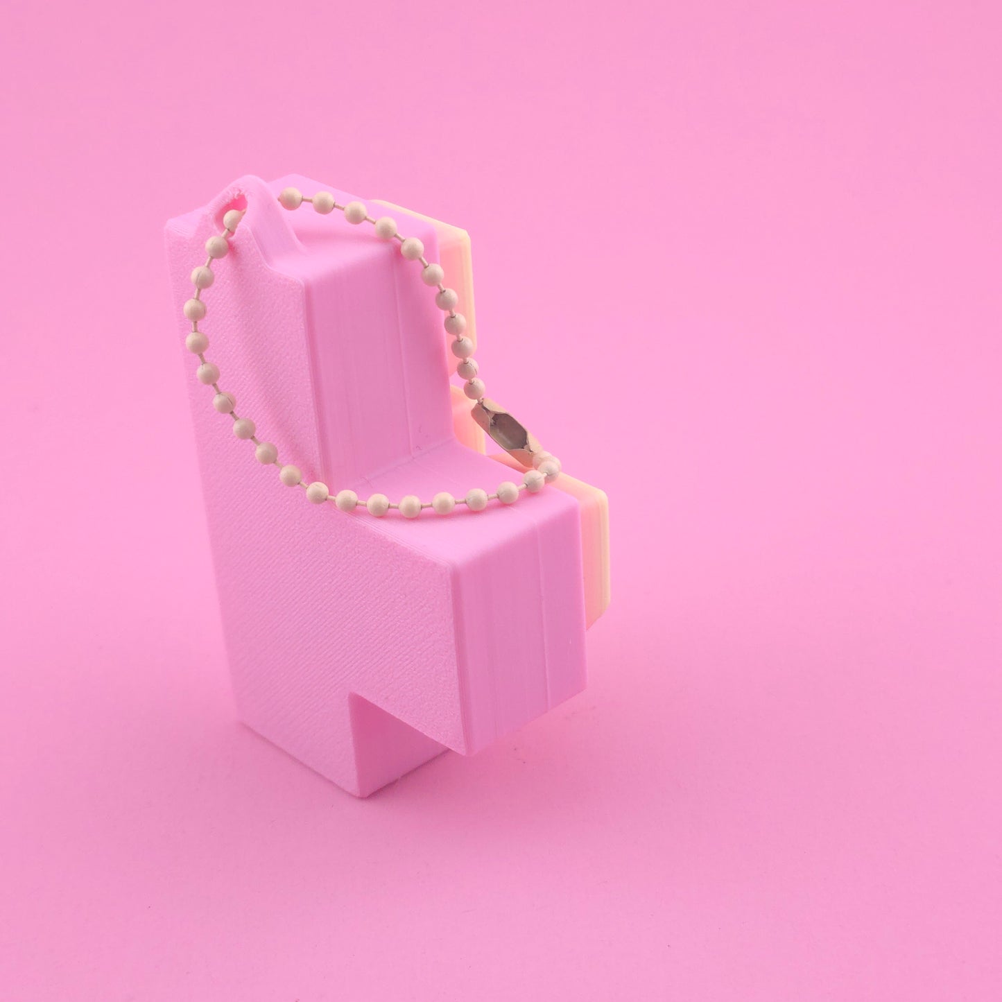 Fidget Clicker, Keyboard Clicker - Pink, Yellow & Orange