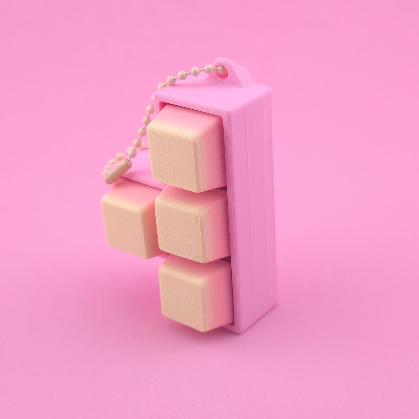 Fidget Clicker, Keyboard Clicker - Pink, Yellow & Orange