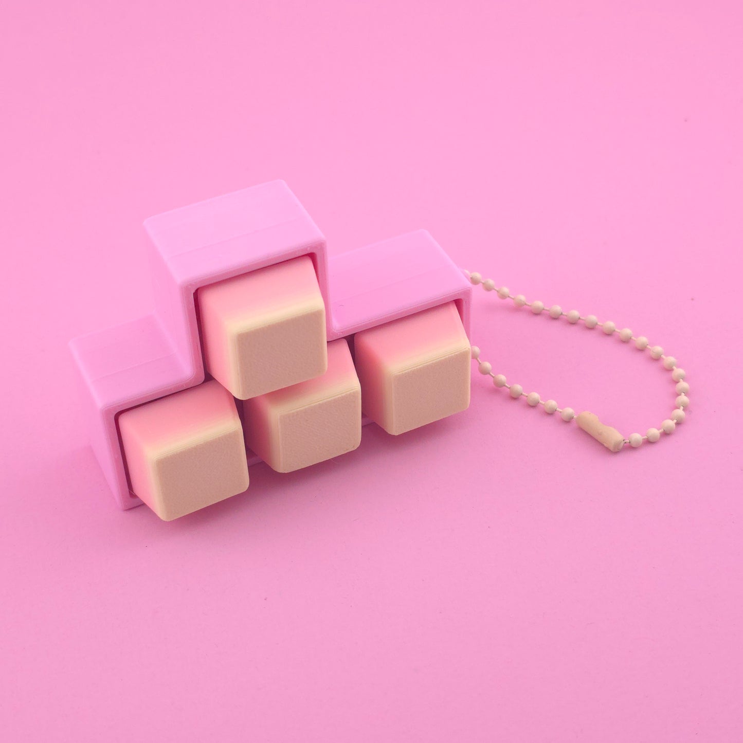 Fidget Clicker, Keyboard Clicker - Pink, Yellow & Orange
