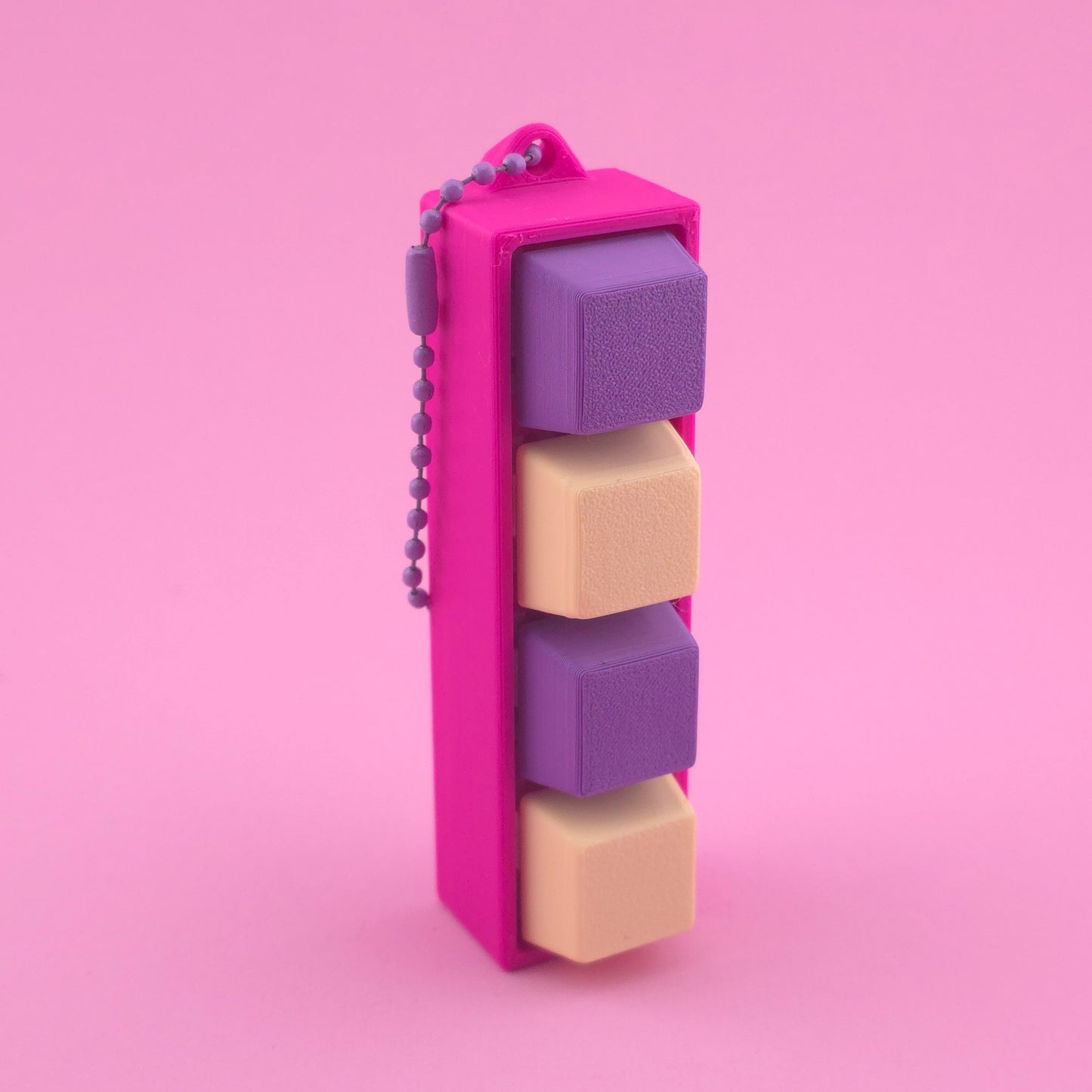 Fidget Clicker, Keyboard Clicker - Pink, Yellow and Purple