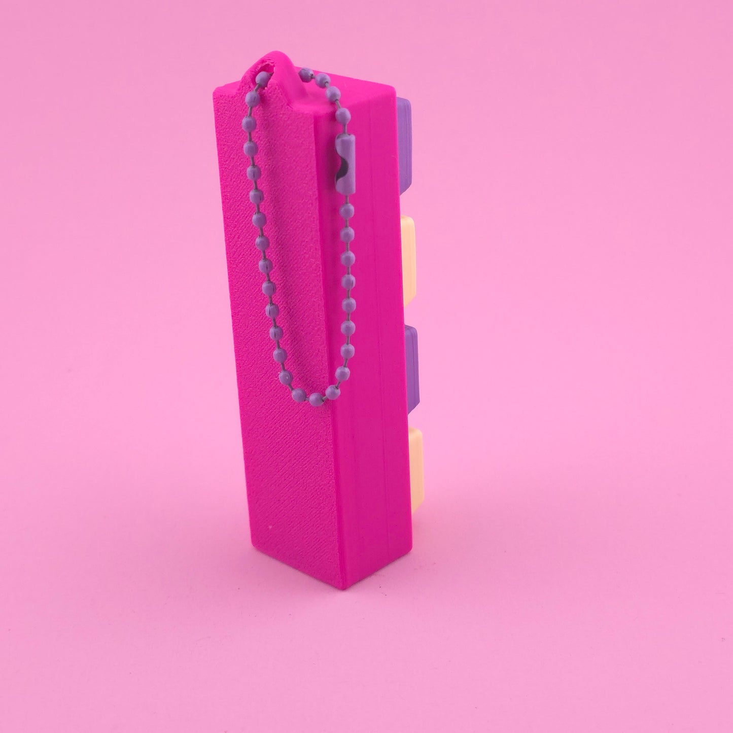 Fidget Clicker, Keyboard Clicker - Pink, Yellow and Purple