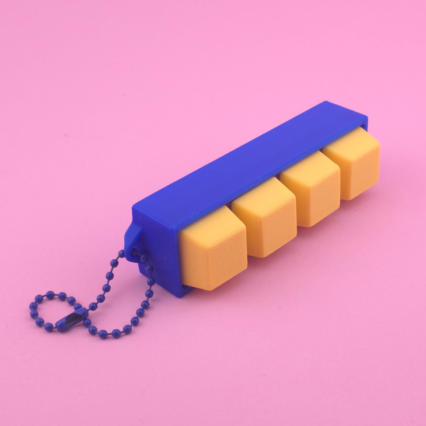 Fidget Clicker, Keyboard Clicker - Blue & Yellow