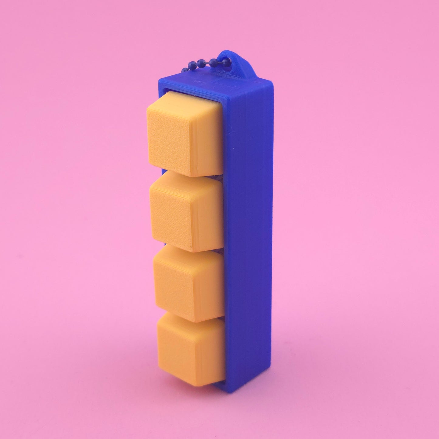 Fidget Clicker, Keyboard Clicker - Blue & Yellow