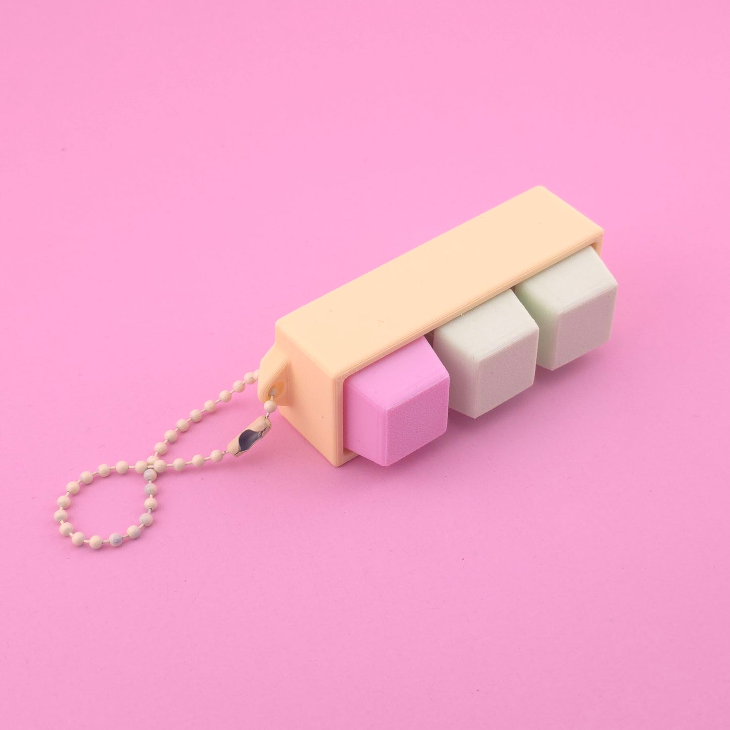Fidget Clicker, Keyboard Clicker - Yellow, Green and Pink