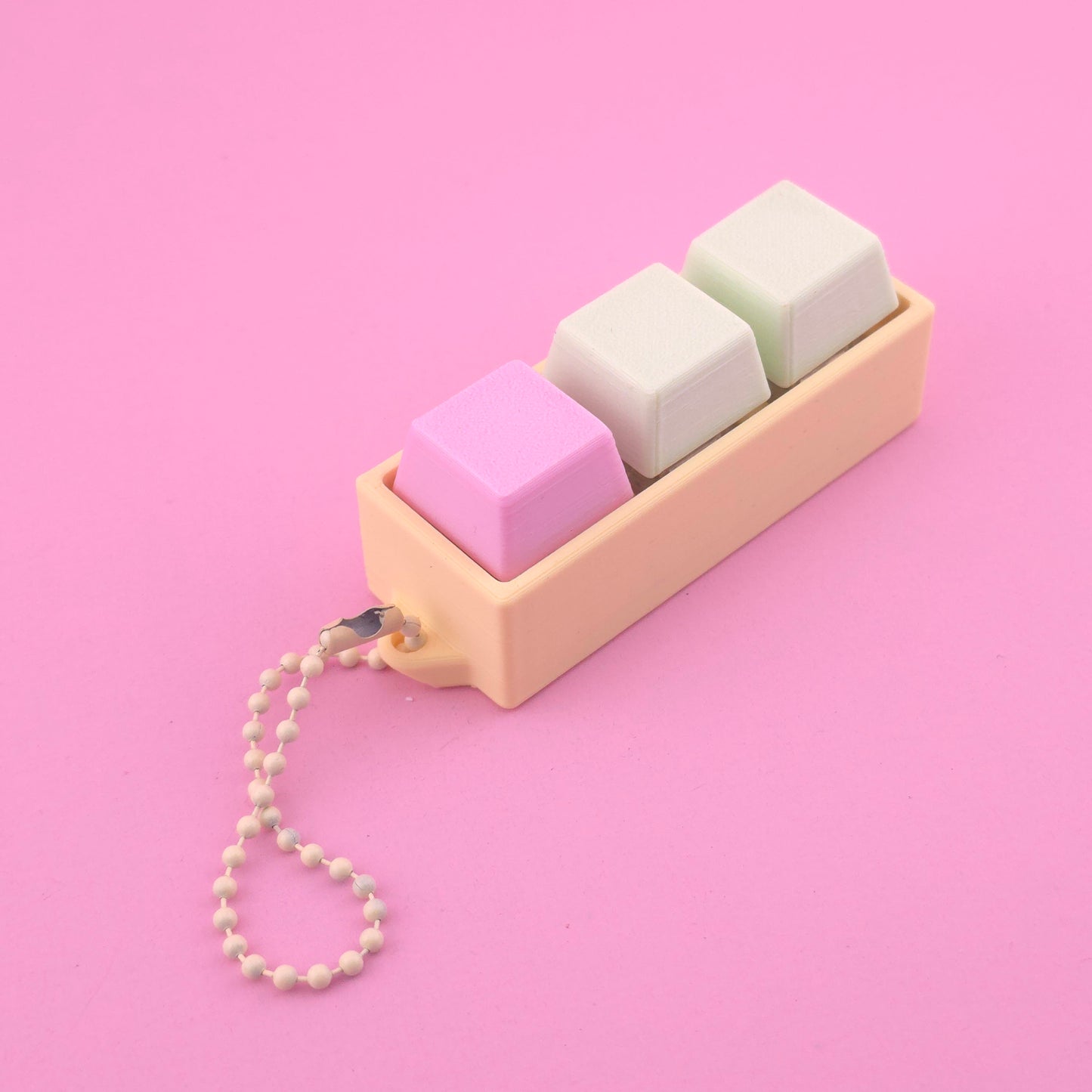 Fidget Clicker, Keyboard Clicker - Yellow, Green and Pink