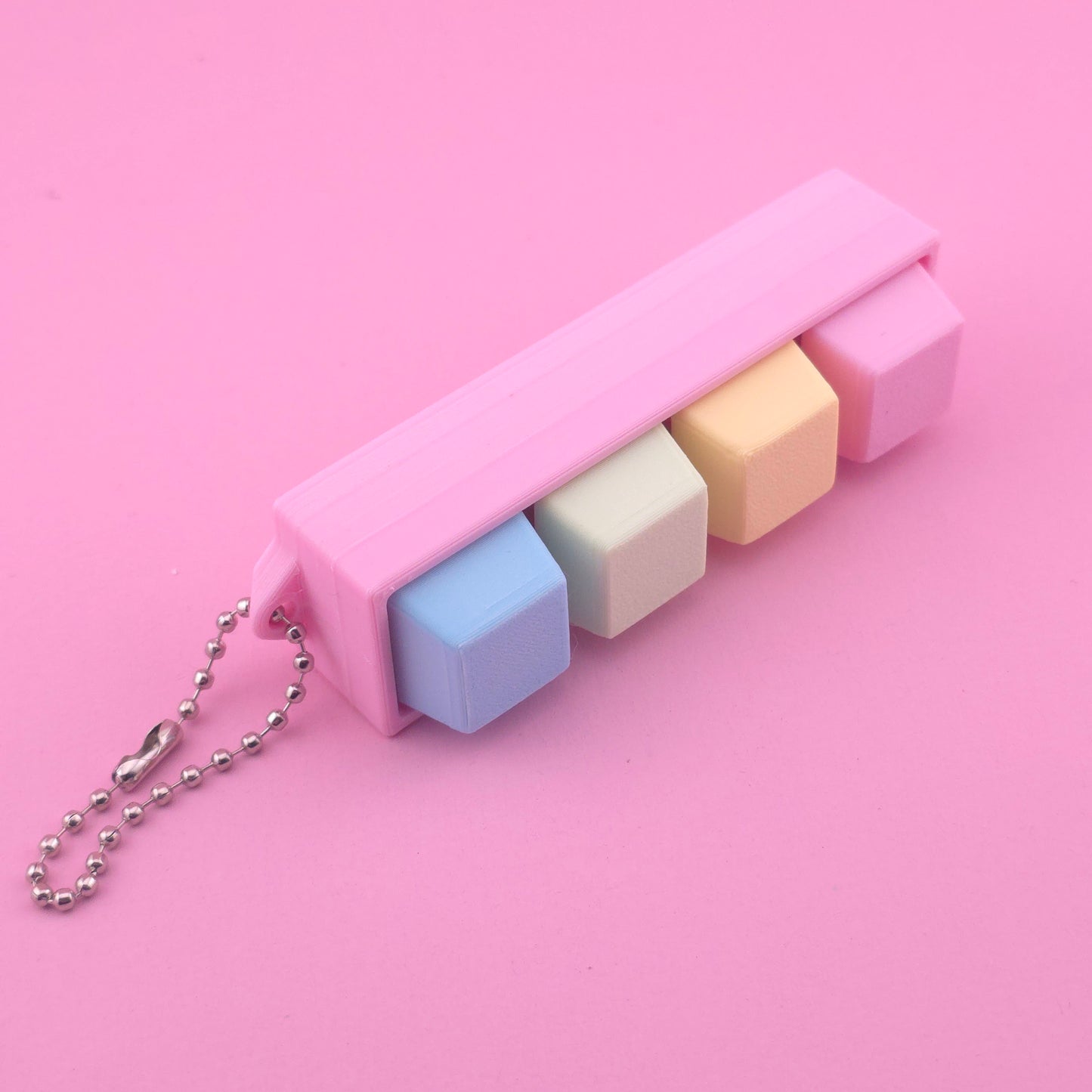 Fidget Clicker, Keyboard Clicker - Pink, Blue, Green & Yellow