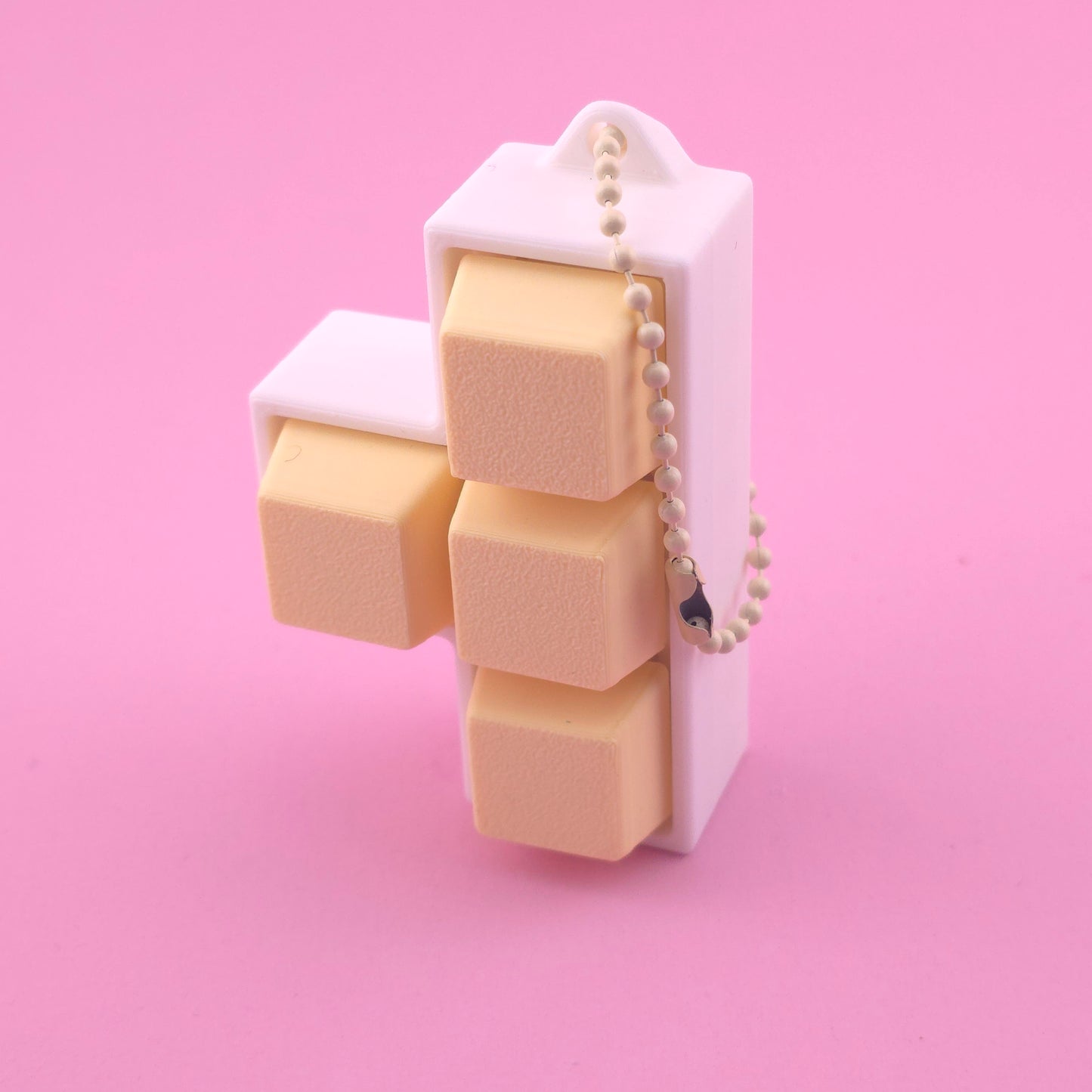 Fidget Clicker, Keyboard Clicker - White and Yellow
