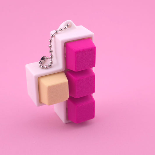 Fidget Clicker, Keyboard Clicker - White, Pink and Yellow